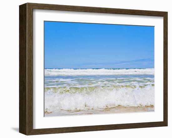 Tropical Paradise of Seventy Five Mile Beach, Fraser Island, UNESCO World Heritage Site, Australia-Matthew Williams-Ellis-Framed Photographic Print