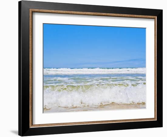 Tropical Paradise of Seventy Five Mile Beach, Fraser Island, UNESCO World Heritage Site, Australia-Matthew Williams-Ellis-Framed Photographic Print