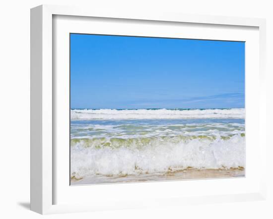 Tropical Paradise of Seventy Five Mile Beach, Fraser Island, UNESCO World Heritage Site, Australia-Matthew Williams-Ellis-Framed Photographic Print