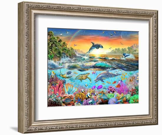 Tropical Paradise-Adrian Chesterman-Framed Premium Giclee Print