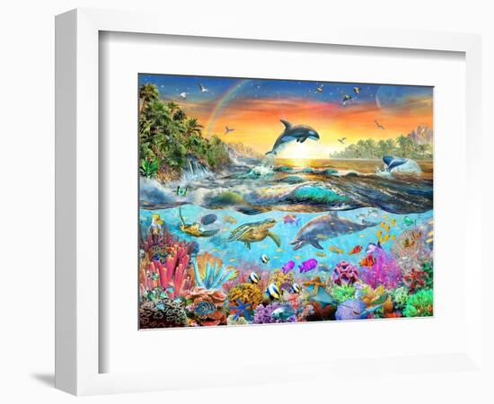 Tropical Paradise-Adrian Chesterman-Framed Premium Giclee Print