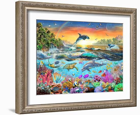 Tropical Paradise-Adrian Chesterman-Framed Art Print