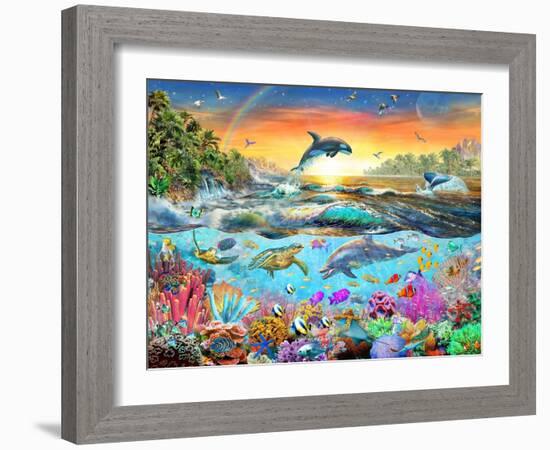 Tropical Paradise-Adrian Chesterman-Framed Art Print