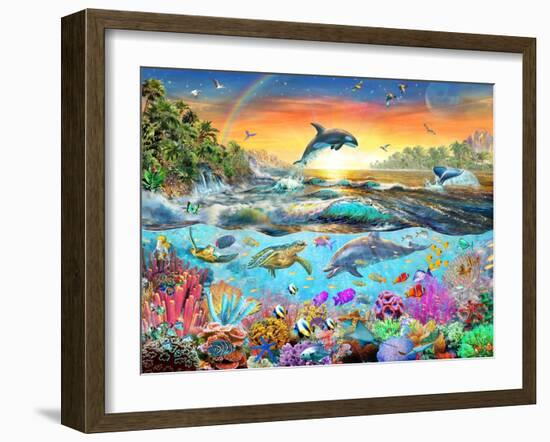 Tropical Paradise-Adrian Chesterman-Framed Art Print