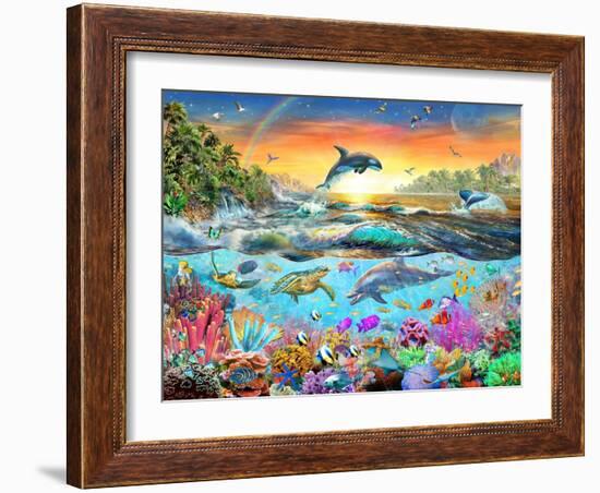 Tropical Paradise-Adrian Chesterman-Framed Art Print