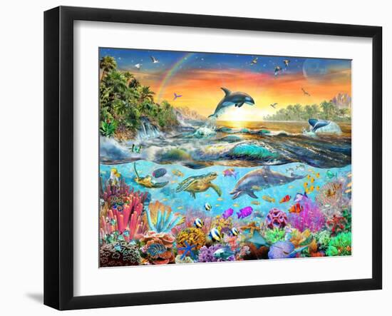 Tropical Paradise-Adrian Chesterman-Framed Art Print