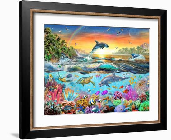 Tropical Paradise-Adrian Chesterman-Framed Art Print