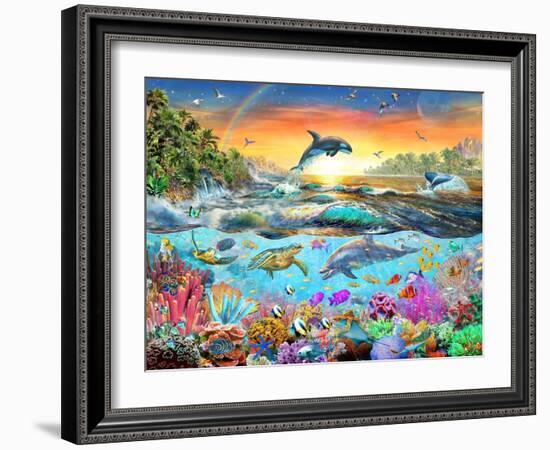 Tropical Paradise-Adrian Chesterman-Framed Art Print