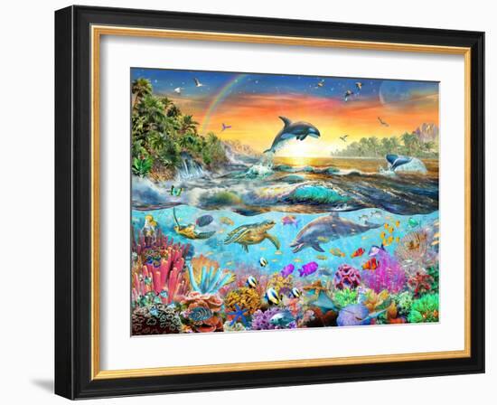 Tropical Paradise-Adrian Chesterman-Framed Art Print