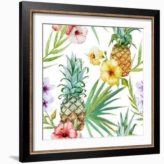 Tropical Pattern-Zenina-Framed Premium Giclee Print