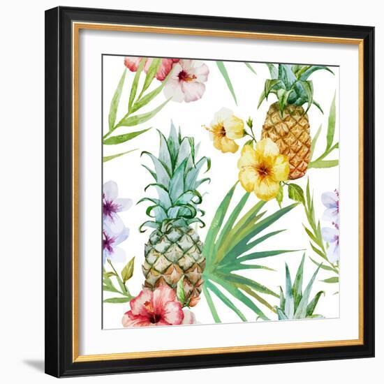 Tropical Pattern-Zenina-Framed Premium Giclee Print