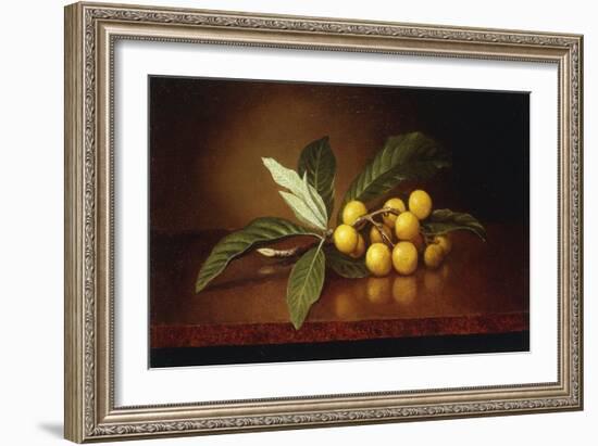 Tropical Plums-Martin Johnson Heade-Framed Giclee Print