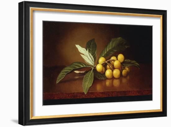 Tropical Plums-Martin Johnson Heade-Framed Giclee Print