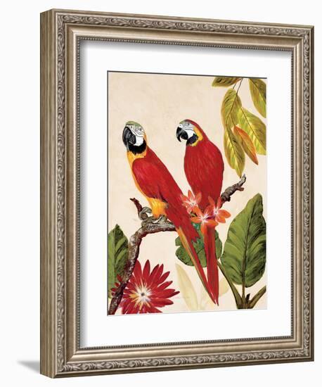 Tropical Red Pair-Colleen Sarah-Framed Art Print