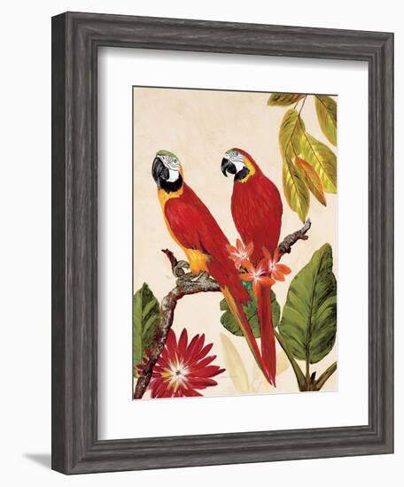 Tropical Red Pair-Colleen Sarah-Framed Art Print