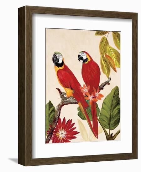 Tropical Red Pair-Colleen Sarah-Framed Art Print