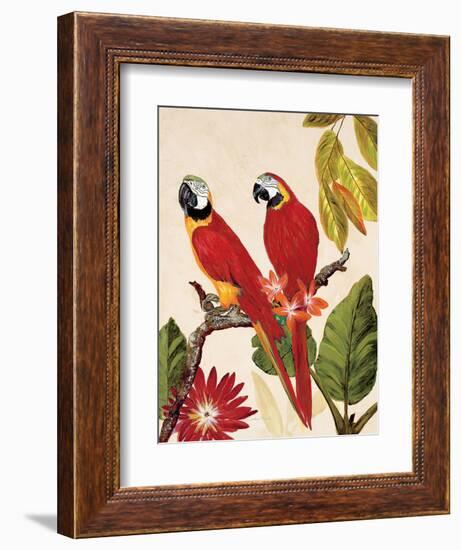 Tropical Red Pair-Colleen Sarah-Framed Art Print