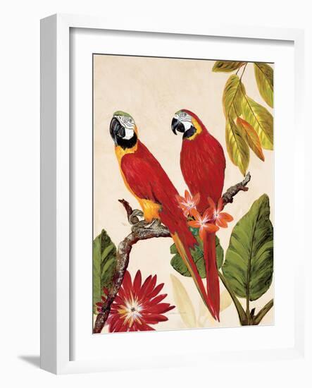 Tropical Red Pair-Colleen Sarah-Framed Art Print