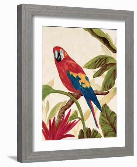 Tropical Red-Colleen Sarah-Framed Art Print