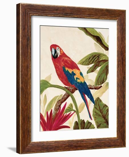 Tropical Red-Colleen Sarah-Framed Art Print