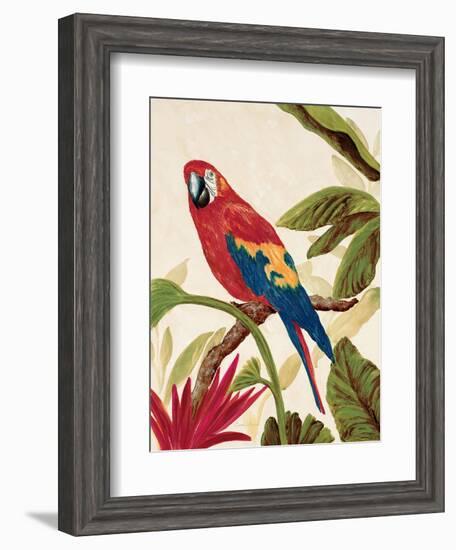 Tropical Red-Colleen Sarah-Framed Art Print