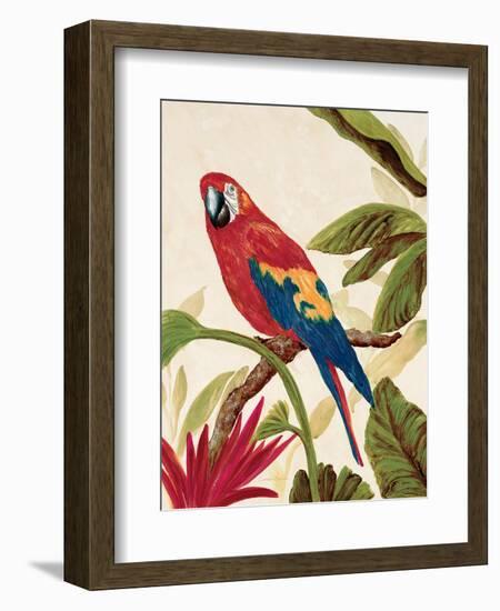 Tropical Red-Colleen Sarah-Framed Art Print