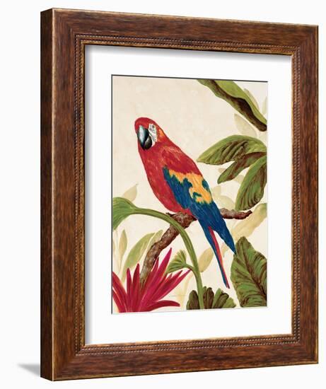 Tropical Red-Colleen Sarah-Framed Art Print