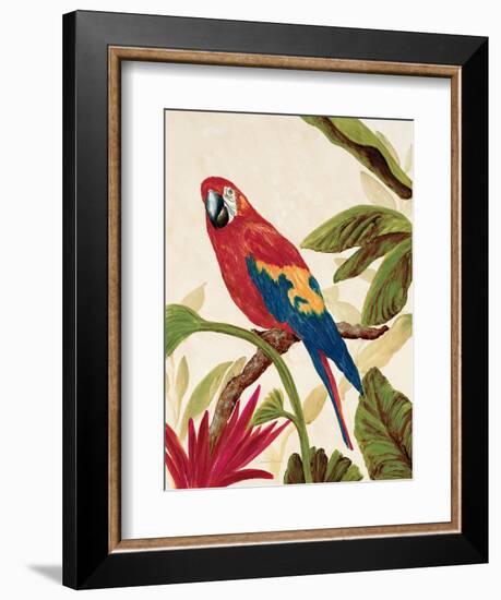 Tropical Red-Colleen Sarah-Framed Art Print