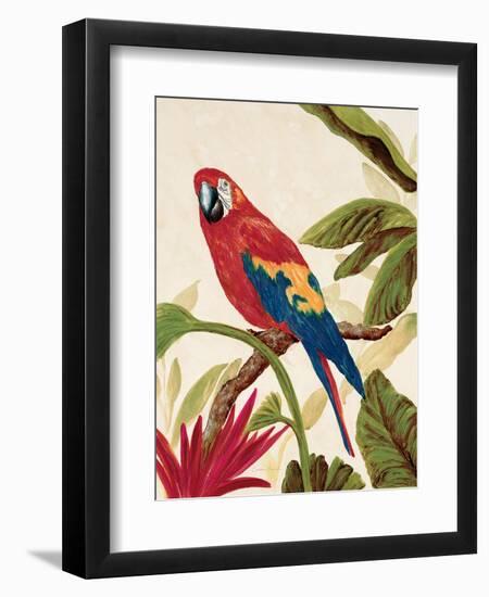 Tropical Red-Colleen Sarah-Framed Art Print