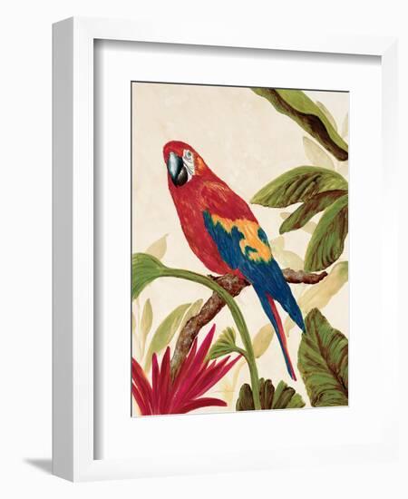 Tropical Red-Colleen Sarah-Framed Art Print