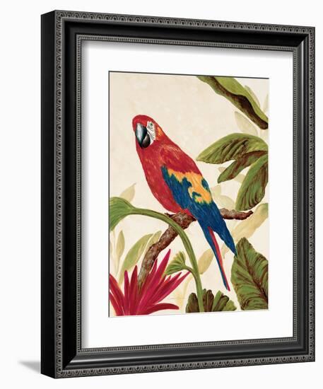 Tropical Red-Colleen Sarah-Framed Art Print