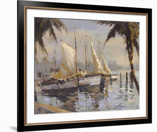 Tropical Sail-Enrique Bolo-Framed Art Print