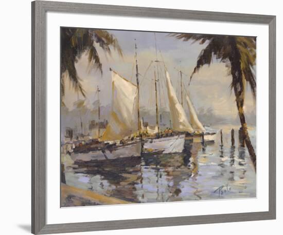 Tropical Sail-Enrique Bolo-Framed Art Print