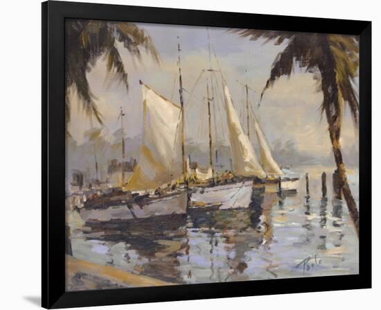 Tropical Sail-Enrique Bolo-Framed Art Print