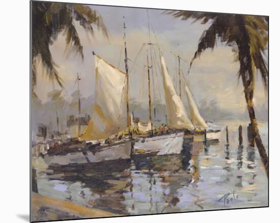 Tropical Sail-Enrique Bolo-Mounted Art Print