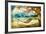 Tropical Scene- Artwork In Painting Style-Maugli-l-Framed Art Print