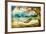 Tropical Scene- Artwork In Painting Style-Maugli-l-Framed Art Print