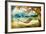 Tropical Scene- Artwork In Painting Style-Maugli-l-Framed Art Print