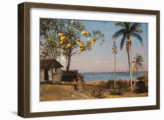 Tropical Scene-Albert Bierstadt-Framed Giclee Print