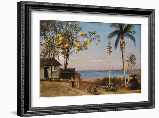 Tropical Scene-Albert Bierstadt-Framed Giclee Print