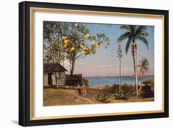 Tropical Scene-Albert Bierstadt-Framed Giclee Print