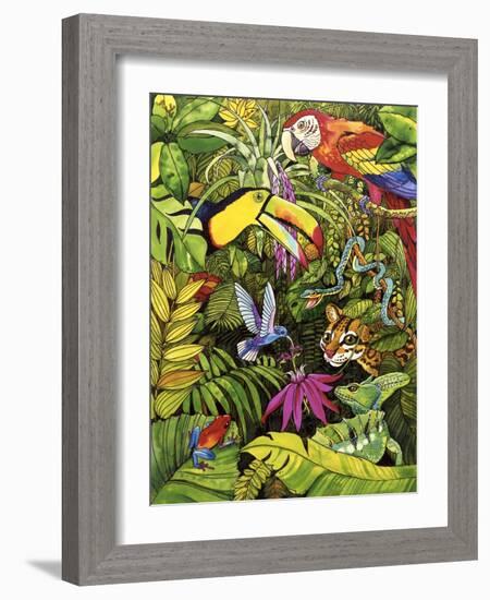 Tropical Scenery-Harro Maass-Framed Giclee Print