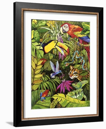 Tropical Scenery-Harro Maass-Framed Giclee Print