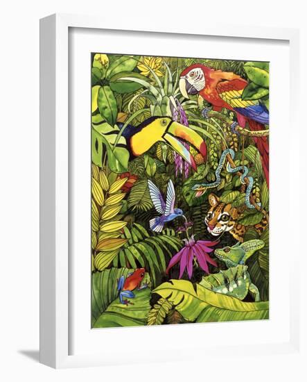 Tropical Scenery-Harro Maass-Framed Giclee Print