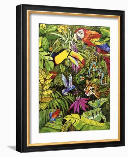 Tropical Scenery-Harro Maass-Framed Giclee Print