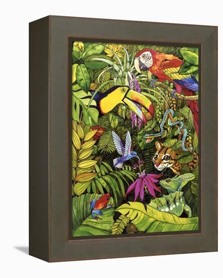 Tropical Scenery-Harro Maass-Framed Premier Image Canvas