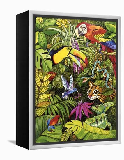 Tropical Scenery-Harro Maass-Framed Premier Image Canvas