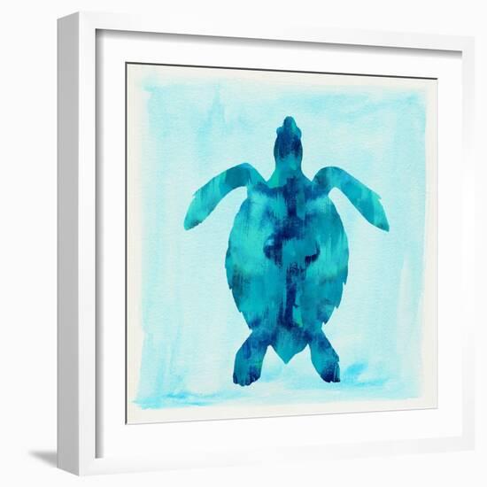 Tropical Sea Turtle-Evangeline Taylor-Framed Art Print