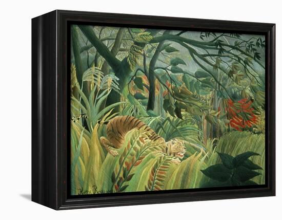 Tropical Storm with Tiger, Surprise-Henri Rousseau-Framed Premier Image Canvas