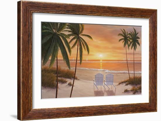 Tropical Sun Watch-Diane Romanello-Framed Art Print
